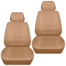 Front set car seat covers fits Jeep Grand Cherokee 1999-2020   solid tan - £60.27 GBP