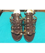 MICHAEL KORS DAREH CHOCOLATE SHINE VACCHETTA - WOMENS SIZE 8 1/2 M - R44... - $65.49