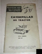 Caterpillar Cat D9 Tractor Operation Maintenance Manual Book - $21.88