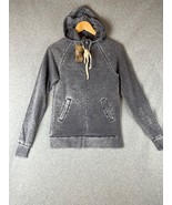 Alternative Sweater Size XS Womens Hoodie Full Front Zip Sweatshirt Gray... - $28.87