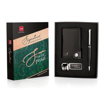 Cello Signature Executive Gift Set | Blue Ink | 1 Ball Pen + 1 Metal Keychain +  - £123.58 GBP