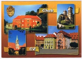 Postcard Cheb Sand Gate Temple Of St Nicholas Franciscan Church Spalicek Czech - $3.95