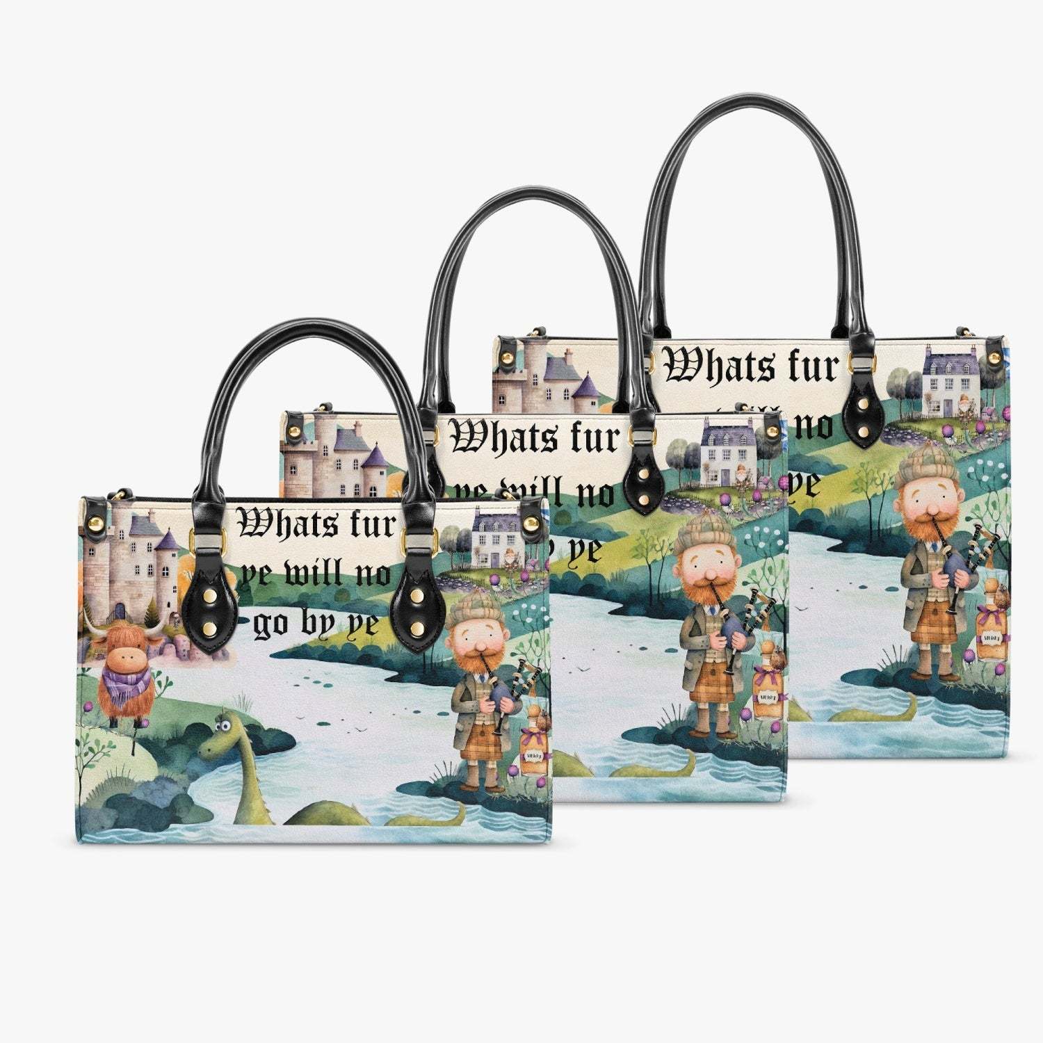 Primary image for Women's Tote Bag -Scotland - What's fur ye will no go by ye