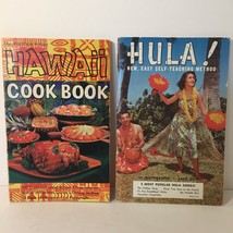 Lot of 2 books 1950&#39;s Hula! New Easy Self Teaching Method and Hawaii Cook Book  - £19.38 GBP