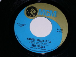 Ben Colder Harper Valley P.T.A. Folsom Prison Blues 45 Rpm Record MGM Label - £12.54 GBP