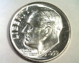1959 ROOSEVELT DIME UNCIRCULATED UNC NICE ORIGINAL COIN BOBS COINS FAST ... - $5.00
