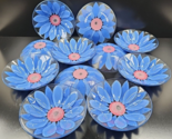 11 Villeroy Boch Flora Vitrum Cornflower Round Bowls Set Floral Serving ... - $175.10