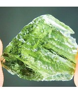 METEORITE MOLDAVITE GREEN IMPACT FRAGMENT METEOR STONE SPACE ROCK ASTERO... - $32.62