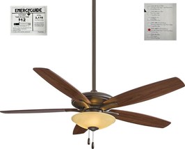 F22L-ORB-TS Mojo 52 Inch Ceiling Fan With LED Light Kit in Oil Rubbed Bronze - £112.06 GBP