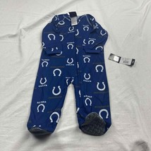 NFL Team Apparel Kids Coverall Pajamas Blue Indianapolis Colts Size 18M NWT New - £15.46 GBP