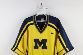 Vintage 90s Nike Mens L Fab 5 University of Michigan Basketball Warm Up T-Shirt - £47.44 GBP