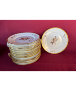 Royal Copenhagen Brown Rose  Plates 6 1/4&quot; Denmark 688 9588 Gold Trim Lo... - $1,585.76 MXN