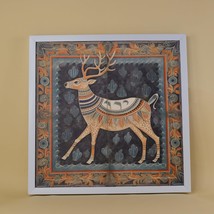 Chitran Premium Pichwai Reindeer Abstract Wall Painting - Canvas Wall Prints by  - £47.05 GBP