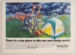 1989 Print Ad Eureka Tents Noah&#39;s Ark Animals Seek Shelter Binghamton,NY - £6.98 GBP