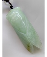Icy Ice Light Green Natural Burma Jadeite Jade Cicada Pendant # 117.50 c... - £758.47 GBP