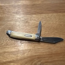 Vintage Imperial 2 Blade Jack Folding Pocket Knife Made In Ireland VG Stag - £11.04 GBP