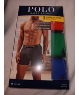 POLO RALPH LAUREN MENS ORANGE GREEN BLUE COTTON BOXER BRIEFS 3 PAIRS XL ... - €33,28 EUR