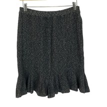 Womens Size 8 St. John Couture Stretch Tweed Knee-Length Flounce Hem Skirt - £32.81 GBP