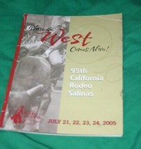 2005 95th Miss California Rodeo Salinas Pag EAN T Cowboy Bronco Bull Roping Poetry - £16.00 GBP