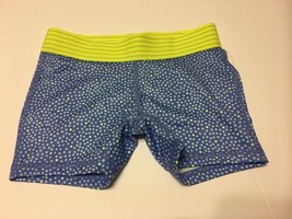 Girls Danskin Fitted Compression Shorts Active Sports XS Blue Dot - $13.99
