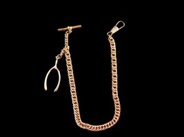 Mens Watch chain - horseshoe Fob / Good luck gift - Victorian vest chain... - $95.00