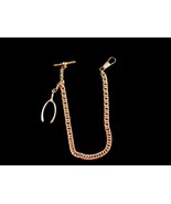 Mens Watch chain - horseshoe Fob / Good luck gift - Victorian vest chain... - £75.76 GBP