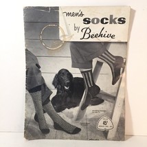  1940&#39;s Men&#39;s Knit Socks By Beehive Pattern Book Patons &amp; Baldwins Herringbone - £7.41 GBP