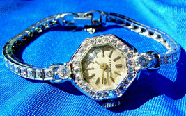 Tiffany co Diamond Platinum Deco Cocktail Watch Unique Vintage Design Case - £17,225.03 GBP