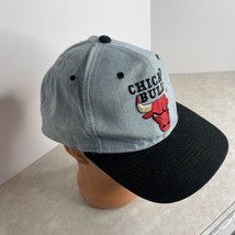 Starter Chicago Bulls Snapback Hat Cap Blue Vtg Jordan Pippen Blue Distressed - £72.25 GBP