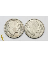 1931 Iraq 50 Fils Silver Coins Lot of 2 KM# 100 - €83,25 EUR