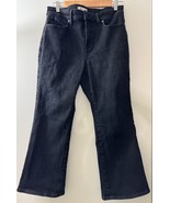Madewell Petite Kick Out Jeans Black Rinse Wash Denim Women 30P Mid-Rise... - $736.37 MXN