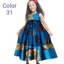 Free Shipping 100% Cotton Wax Printing African Girl’s New Style Princess Skirt - £44.37 GBP