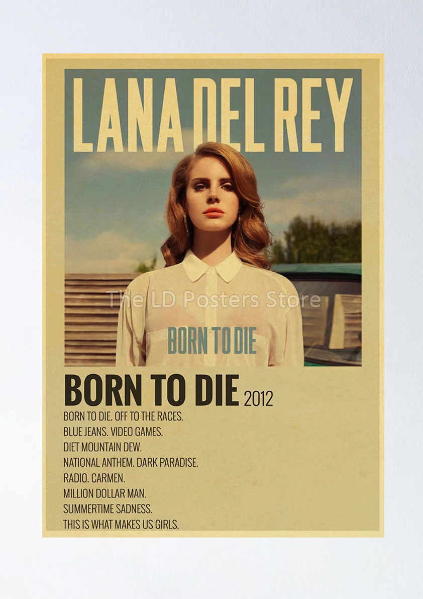 Game Fun Play Toys Popular Singer Lana Del Rey Vintage Posters Born To Die Retro - £23.15 GBP