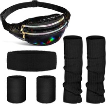Knit Leg Warmers Headband Wristbands and bag Set - £33.84 GBP