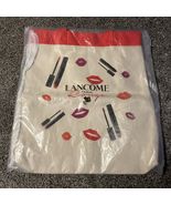 Lancome Paris Lips Lip Gloss Canvas Beige Tan Rouge Tote Shopping Beach Bag - $236.56 MXN