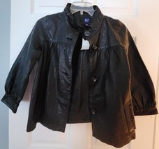 NWT GAP Kids Girl's Black Leather Jacket Size XL (12) - £103.18 GBP