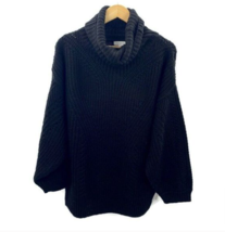 TopShop Womens Black Knit Cowl Neck Pullover Sweater Size 12 - £22.74 GBP