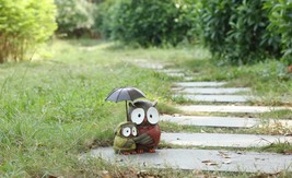 Clearance Owl Mom &amp;Kiddy Garden Statue, Garden/Yard/Home Decor Mother&#39;s Day - £43.17 GBP