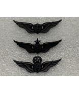 U.S. ARMY, FLIGHT SURGEON WINGS, BASIC, SENIOR, MASTER, SET OF 3, SUBDUED - $25.00