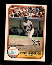 1981 Fleer #321 Steve Henderson Nm Mets *X104322 - £0.96 GBP
