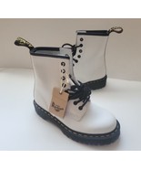 Dr. Doc Martens 1460 Bex White Smooth Leather Lug Sole Boots Womens US6 New - $137.03 CAD