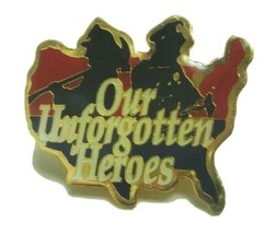 Our Unforgotten Heroes Pin Lapel Hat Tac Police Firefigters America VTG - £3.80 GBP