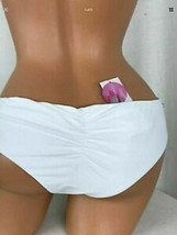 NWT Raisins Juniors&#39; Barbados Cheeky Bikini Bottoms, White, X-Large - $13.99