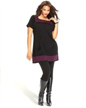 NEW NWT Macy&#39;s Style &amp; Co Tunic Dress Sweater 4 COLORS Jacquard Pattern Knit - £14.84 GBP