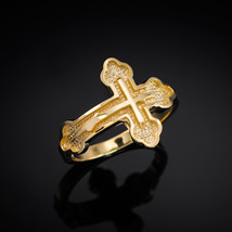 Gold Eastern Orthodox Cross Ring - $241.91+