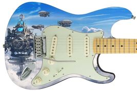 Guitar Skin Axe Wrap Re-skin Sky City 519 - $44.50