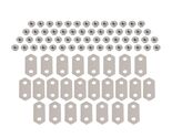 Hybrid Battery Copper Bus Bars and Stainless Nuts Set Nickel-Plated Comp... - $49.45