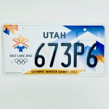 2002 United States Utah Olympic Winter Games Passenger License Plate 673P6 - £20.16 GBP