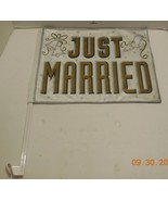 Wedding Just Married Car Window Flag - $15.15