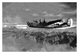 Consolidated B-24 Liberator Heavy Bomber In Flight 4X6 WW2 Wwii Photo - £6.26 GBP